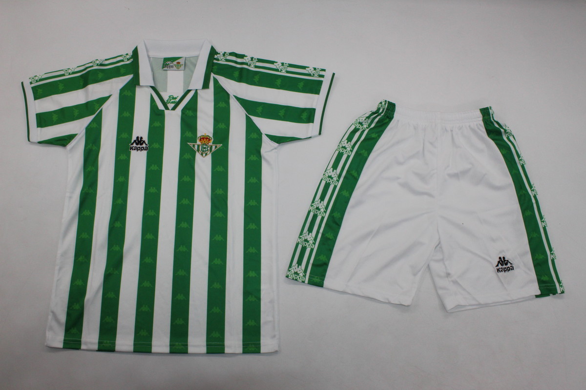 Kids-Real Betis 95/97 Home Soccer Jersey